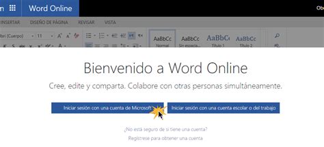 word online iniciar sesión.